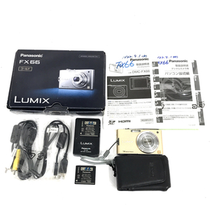 Panasonic DMC-FX66 LUMIX 1:2.8-5.9 4.5-22.5 コンパクトデジタルカメラ 光学機器 QR044-397