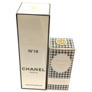 1 иен как новый Chanel No19o-doto трещина 100ml др. Christian Dior ошибка Dior . нераспечатанный итого 2 пункт A11461