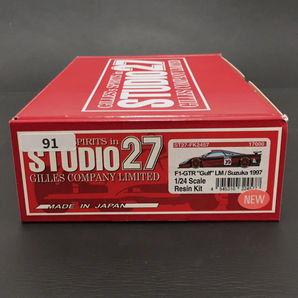 1円 STUDIO27 1/24 オリジナルキットシリーズ No.57 F1-GTR Gulf LeMans 24H SUZUKA 97 説明書 外箱付き モデルカーの画像8