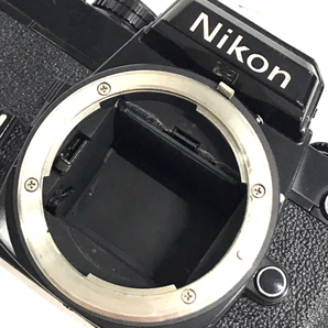 1円 Nikon FE 一眼レフフィルムカメラ ボディ 2台セット マニュアルフォーカスの画像7