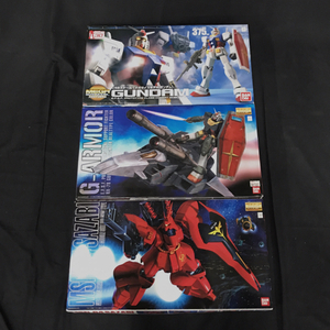 1 jpy 1/48 Mobile Suit Gundam Gundam mega size MG 1/100 Sazaby G armor - realtor ip color not yet constructed 3 point set 