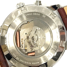 セイコー キネティック デイト 腕時計 メンズ 裏スケルトン 純正ベルト 5M82-0BD0 ファッション小物 SEIKO_画像2