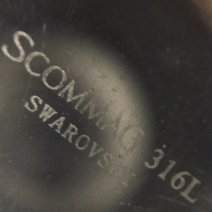 SCOMMAG 316L スワロフスキー ネックレス ペンダント シルバーカラー アクセサリー 保存箱付きの画像5