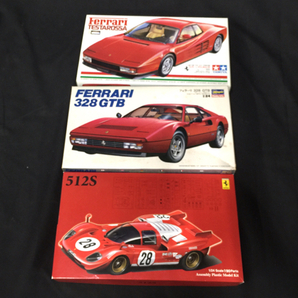 タミヤ 1/24 フェラーリ テスタロッサ ハセガワ 328 GTB フジミ 512S ショートテール 等 プラモデル 未組立 まとめの画像2