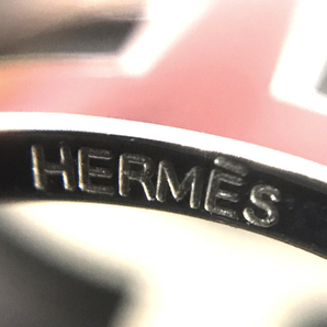 エルメス ポップアッシュ ネックレス ペンダント Hロゴ レッド 保存箱付き アクセサリー HERMESの画像6
