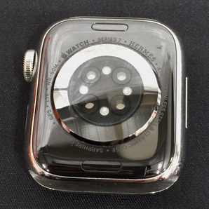 1円 Apple Watch Hermes Series7 41mm GPS+Cellularモデル MKLY3J/A A2476 シルバー スマートウォッチ 本体の画像3