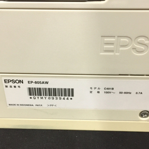 EPSON EP-805AW A4 インクジェット複合機 プリンター 通電確認済み QR044-230の画像6