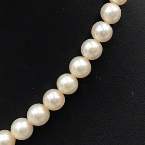 送料360円 真珠 パール ネックレス 直径約0.7cm レディース アクセサリー SILVER金具 ファッション小物 同梱NGの画像2