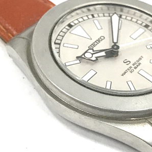 セイコー S ラウンド デイト クォーツ ボーイズサイズ 腕時計 社外ベルト SEIKOの画像4