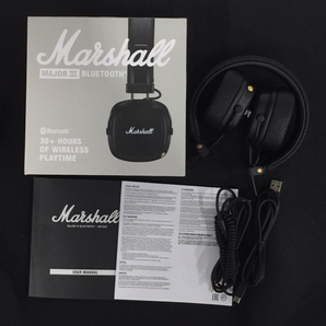 Marshall マーシャル ブラック MAJOR III Bluetooth ワイヤレス ヘッドホン オーディオ機器 通電動作確認済の画像1