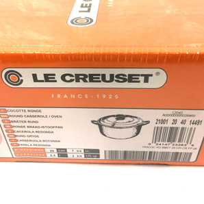 ルクルーゼ ココット ロンド 蓋付き 鍋 20cmシフォン ピンク キッチン 未開封品 LE CREUSET 保存箱付きの画像5