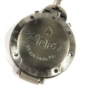 ジッポー クロノグラフ クォーツ 腕時計 シルバーカラー文字盤 未稼働品 付属品あり ブランド小物 ZIPPOの画像2