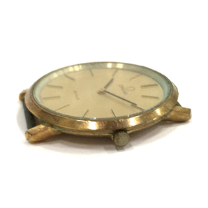 オメガ デビル クォーツ 腕時計 メンズ 未稼働品 フェイスのみ ゴールドカラー文字盤 ラウンドフェイス OMEGAの画像2
