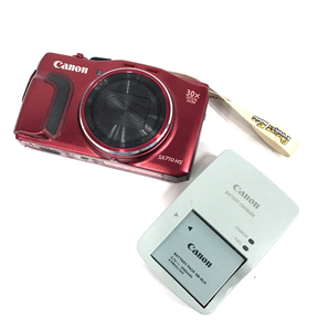 Canon PowerShot SX710 HS コンパクトデジタルカメラ レッド 付属品あり QG043-61の画像1