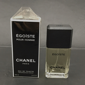  Chanel Egoist o-doto трещина духи 100ml пуховка .-m осталось количество 9 сломан и больше CHANEL Франция производства сохранение с ящиком QG051-67