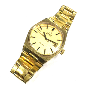 オメガ ジュネーブ 自動巻 オートマチック 腕時計 メンズ ゴールドカラー 稼働品 純正ブレス ブランド小物 OMEGAの画像8