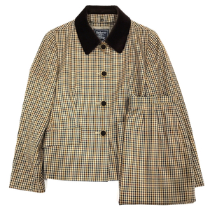  Burberry z size 9 long sleeve jacket button other skirt . setup lady's total 2 point set QR051-142
