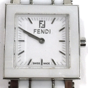 フェンディ クォーツ 腕時計 レディース ホワイト 未稼働品 純正ブレス ファッション小物 FENDI QR051-264の画像7