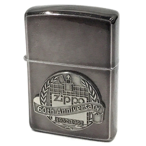 ジッポー 60th Anniversary 1932-1992 オイルライター 喫煙具 喫煙グッズ ケース付き ブランド小物 ZIPPO