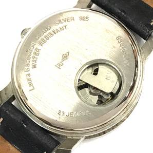 ローラバッコリー デイト 自動巻 オートマチック 腕時計 メンズ 稼働品 シルバーカラー文字盤 laura bacoccoliの画像2