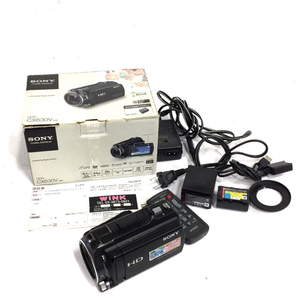 SONY ソニー HDR-CX630V Handycam デジタルビデオカメラ ブラック 映像機器 通電動作確認済 QR044-418