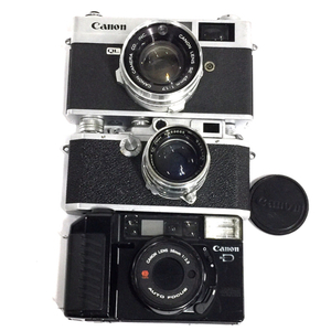 Canon Canonet QL17/Canon Autoboy2 QUARTZ DATE 等 含む キャノン フィルム カメラ まとめ セット QR051-383