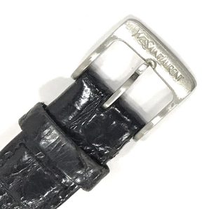 イヴサンローラン クォーツ 腕時計 ホワイト文字盤 4625-E68184 メンズ 未稼働品 純正ベルト YSL QR051-48の画像6