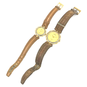 ラドー クォーツ 腕時計 メンズ レディース 未稼働品 ファッション小物 計2点 セット RADO QR051-44