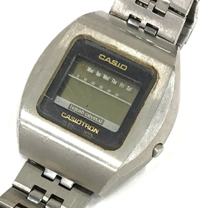 カシオ カシオトロン クォーツ デジタル 腕時計 メンズ 未稼働品 社外ブレス ファッション小物 CASIOの画像1