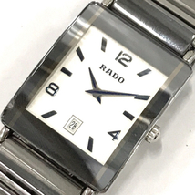 ラドー ダイヤスター クォーツ デイト 腕時計 160.0486.3 白文字盤 SS 純正ブレス ファッション小物 RADO_画像1