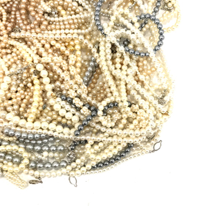 1円 パール 真珠 フェイクパール含む ネックレス アクセサリー レディース まとめ 総重量約2.0kgの画像5