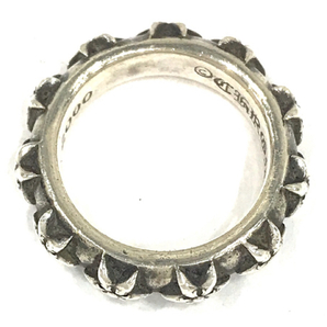 クロムハーツ スターバンドリング 指輪 アクセサリー 925 総重量約12.2g 19号 メンズ Chrome Heartsの画像5