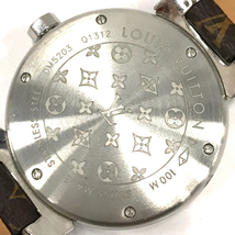 ルイヴィトン Q1312 デイト クォーツ 腕時計 稼働品 レディース DM5203 モノグラムベルト 保存ケース付 LOUIS VUITTON_画像5