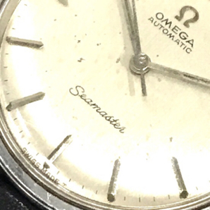 オメガ シーマスター 手巻き 機械式 腕時計 ラウンドフェイス シルバーカラー文字盤 稼働品 純正純正 稼働品の画像3