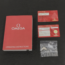 オメガ シーマスター デイト クォーツ 腕時計 ブラック文字盤 150m/500ft 稼働品 付属品あり メンズ OMEGA_画像8