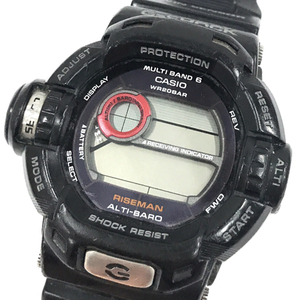  Casio G shock Riseman GW-9200J-1JF solar radio wave wristwatch multiband 6 men's black black CASIO