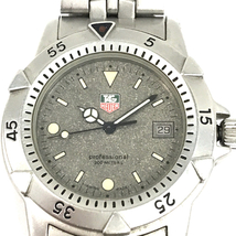 タグホイヤー プロフェッショナル デイト クォーツ 腕時計 グレー文字盤 未稼働品 ファッション小物 TAG Heuer_画像7