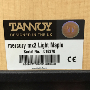 TANNOY mercury mx2 Light Maple 2ウェイスピーカー ペア オーディオ機器の画像9