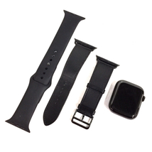 1円 Apple Watch Hermes Series8 45mm GPS+Cellularモデル MNL53J/A A2775 スペースブラック スマートウォッチ_画像1