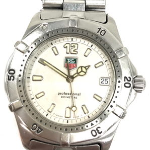 タグホイヤー プロフェッショナル 200m クォーツ 腕時計 シルバーカラー文字盤 メンズ 未稼働品 QR052-271の画像7