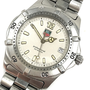 タグホイヤー プロフェッショナル 200m クォーツ 腕時計 シルバーカラー文字盤 メンズ 未稼働品 QR052-271の画像1