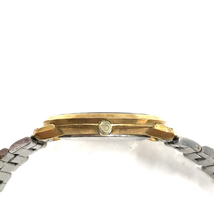 オメガ デビル 手巻き 機械式 腕時計 メンズ ラウンドフェイス ゴールドカラー文字盤 社外ブレス QR052-255_画像4