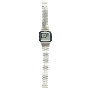 セイコー アラームクロノグラフ デジタル クォーツ 腕時計 G 757-4010 未稼働品 社外ブレス QR052-115の画像2