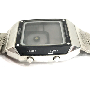 セイコー アラームクロノグラフ デジタル クォーツ 腕時計 G 757-4010 未稼働品 社外ブレス QR052-115の画像6