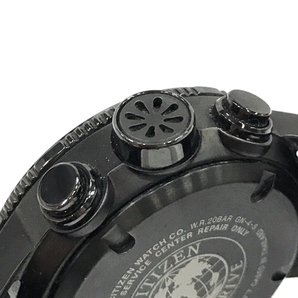シチズン エコドライブ デイト 腕時計 J280-R013581 メンズ ブラック文字盤 稼働品 付属品あり 純正ベルト CITIZENの画像5