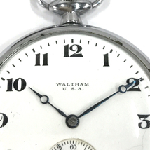 ウォルサム USA スモセコ スモールセコンド 手巻き 機械式 懐中時計 ホワイト文字盤 不動品 ジャンク品 WALTHAM_画像6