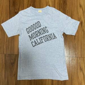 STANDARD CALIFORNIA Tシャツ ブルー杢 S サイズ スタンダードカリフォルニア アメカジ シングルステッチ 染み込み