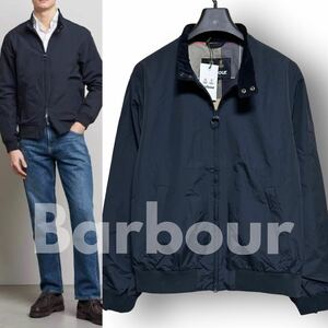 【即決OK】新品 Barbour バブアー Royston Jacket 軽量 撥水 耐久 裏地チェック×メッシュ ナイロン スウィングトップジャケット 紺 XL