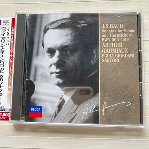 2CD アルテュール・グリュミオー／エジダ・ジョルダーニ・サルトリ J.S.バッハ:ヴァイオリンとチェンバロのためのソナタ (全曲) (限定盤)　