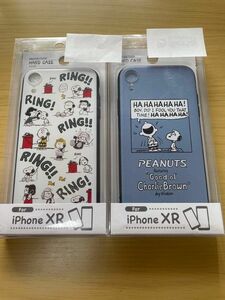 iPhone XR カバー　スヌーピー 携帯　ハードケース　SNOOPY 2点セット